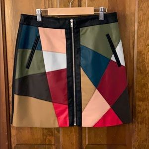 NWT BCBGeneration Patchwork Mini Skirt 8